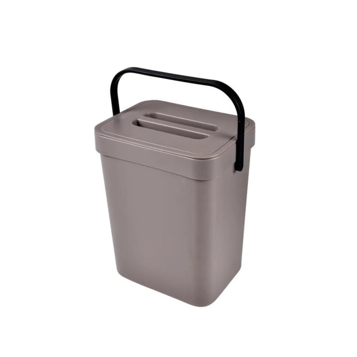 POUBELLE COMPOST ACCROCHABLE 3L 16X12X20CM TAUPE