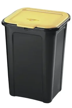 POUBELLE DE TRI SELECTIF JAUNE 45L