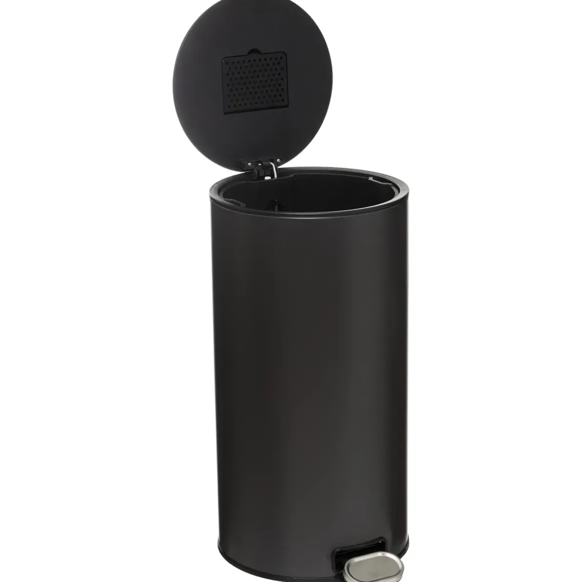 POUBELLE METAL 30L CHARBON DELTA