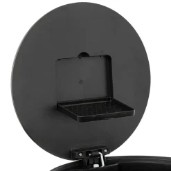 POUBELLE METAL 30L INOX NOIR DELTA