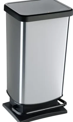 POUBELLE PASO 40L SILVER