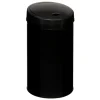 POUBELLE SENSOR METAL 42L NOIR