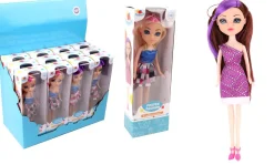 POUPEE VINYLE FASHION CHEVEUX COLORE 24CM