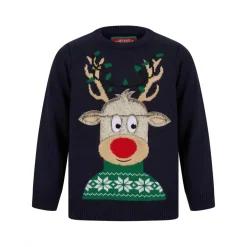 PULL NOEL ENFANT MERRY CHRISTMAS CERF