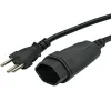 RALLONGE TD 3X1MM2 5M T12 T13 SW NOIR