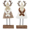RENNE DE NOEL A POSER IMITATION FOURRURE H.27CM