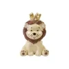 RESINE LION AVEC COURONNE DOREE MOYEN MODELE