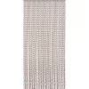 RIDEAU DE PORTE CORDE TRESSEE 90X200CM BEIGE MARRON ECRU