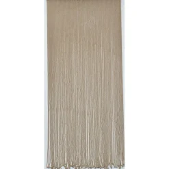 RIDEAU DE PORTE COTON POLYESTER FICELLE TRESSEE 90X200 JUTE