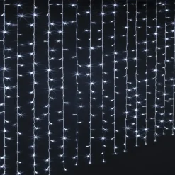 RIDEAU FACADE L.200CM 400 LEDS BLANC FROID
