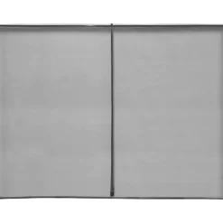 RIDEAU MOUSTIQUAIRE AIMANTE BAIE VITREE 300X220CM GRIS