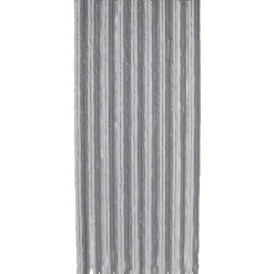 RIDEAU PORTE CHENILLE BICOLORE 90X210CM GRIS CLAIR FONCE