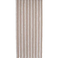 RIDEAU PORTE CHENILLE BICOLORE 90X210CM TAUPE BEIGE
