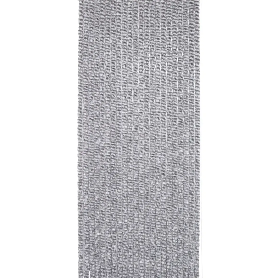 RIDEAU PORTE CHENILLE 90X210CM GRIS BLANC