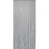 RIDEAU PORTE LANIERES TORSADES 90X210CM GRIS