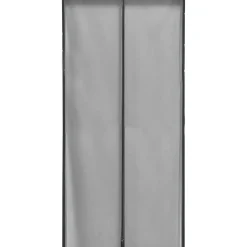RIDEAU PORTE MOUSTIQUAIRE AIMANTE ENCADREMENT 100X220CM GRIS