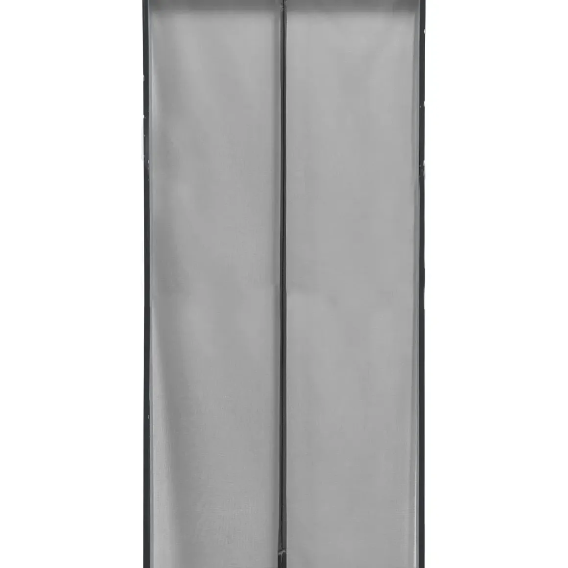 RIDEAU PORTE MOUSTIQUAIRE AIMANTE ENCADREMENT 100X220CM GRIS