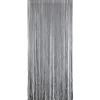 RIDEAU PORTE POLYESTER POMPON 90X200CM GRIS