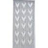 RIDEAU PORTE STICK BAMBOU IMPRIME CHEVRON 90X200CM GRIS