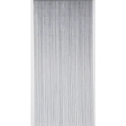 RIDEAU PORTE STICK BAMBOU 90X200CM GRIS