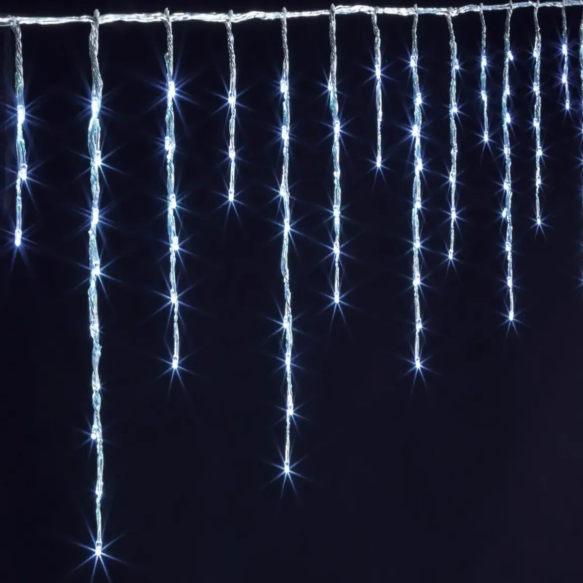 RIDEAU STALACTITE 360 LEDS BLANC FROID