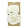 ROSE X2 PIECES A POSER OU A ATTACHER BLANC