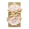 ROSE X2 PIECES A POSER OU A ATTACHER ROSE PALE