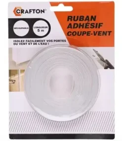 RUBAN ADHESIF COUPE VENT BAS DE PORTE 5M