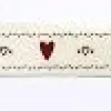 RUBAN COTON COEURS ROUGE 1.5 CM X 2 M