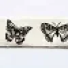 RUBAN COTON PAPILLONS NOIR 1.5 CM X 2 M