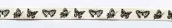 RUBAN COTON PAPILLONS NOIR 1.5 CM X 2 M
