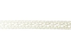 RUBAN DENTELLE COTON BLANC 1.5CMX2M