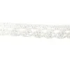 RUBAN DENTELLE COTON BLANC FLEUR 1CMX2M