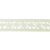 RUBAN DENTELLE COTON BLANC FLEUR 1.8CMX2M