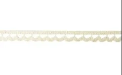 RUBAN DENTELLE COTON ECRU BRELOQUE 1CMX2M