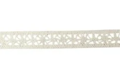 RUBAN DENTELLE COTON ECRU FLEUR 1.8CMX2M