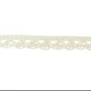 RUBAN DENTELLE COTON ECRU FLEUR 1CMX2M