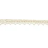 RUBAN DENTELLE COTON ECRU POINTE 1CMX2M