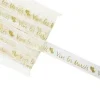 RUBAN ORGANZA IMPRESSION METAL VIVE LES MARIES 5M