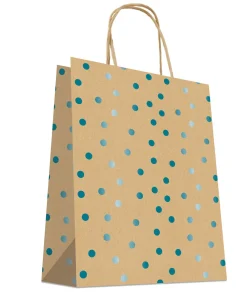 SAC CABAS KRAFT BRUN PF POIS METAL 24X32CM