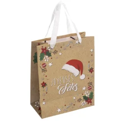 SAC CADEAU NOEL KRAFT D.17.8X9.8X22.9CM