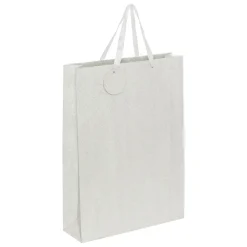 SAC CADEAU PAILLETTE ARGENT D.33X10.2X45.5CM