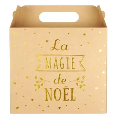SAC CADEAU PLIABLE NOEL 27X14X24CM