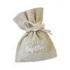 SACHET BAPTEME EN TOILE X4 PIECES