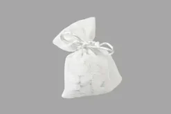 SACHET TOILE PASTEL X4 PIECES BLANC