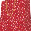 SAC KDO DORE ROUGE A CHAUD GUIRLANDES PF 18X23CM