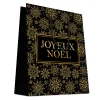 SAC KDO TEINTE MASSE JOYEUX NOEL PF 18X23CM