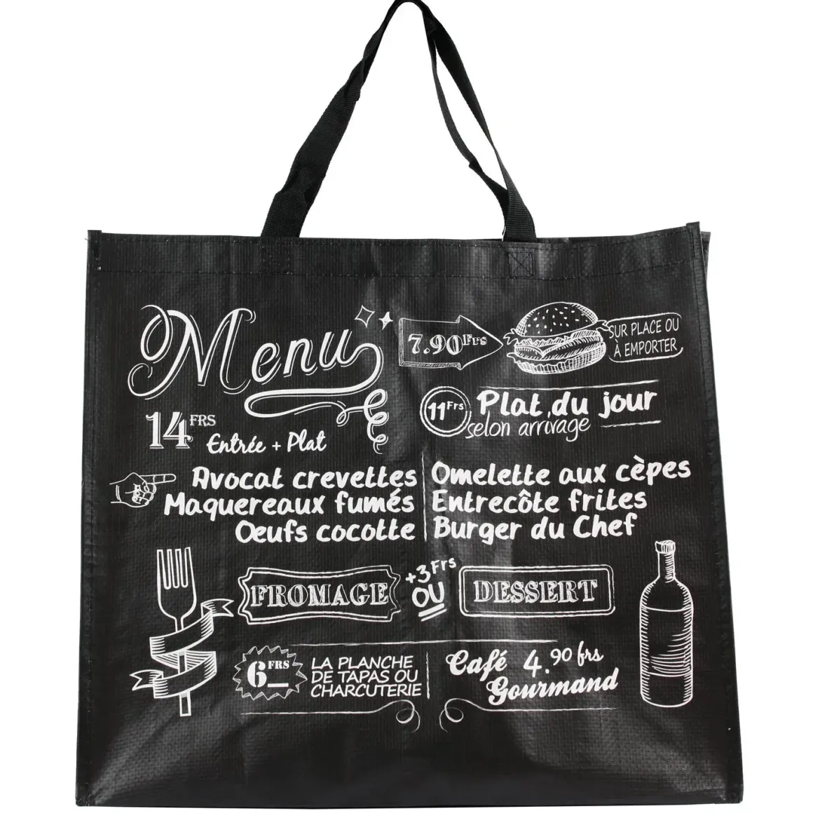 SAC SHOPPING BISTROT 40X45X20CM