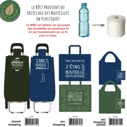 SAC SHOPPING RECYCLE 50X22X42CM
