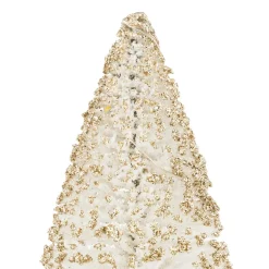 SAPIN BLANC OR 8 LEDS H.20CM